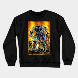 DARKSEID vs JUSTICE LEAGUE Crewneck Sweatshirt